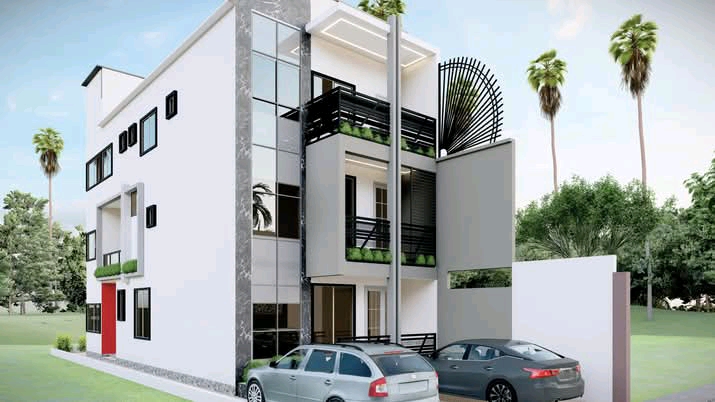 Rendu 3D - Immeuble Moderne R+3
