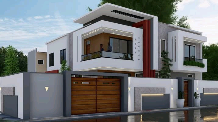 Rendu 3D Villa Moderne - Brain Construction